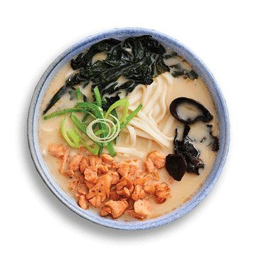 Острый суп Мисо с лососем