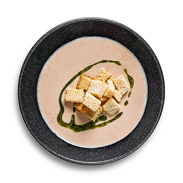 Крем суп из лосося