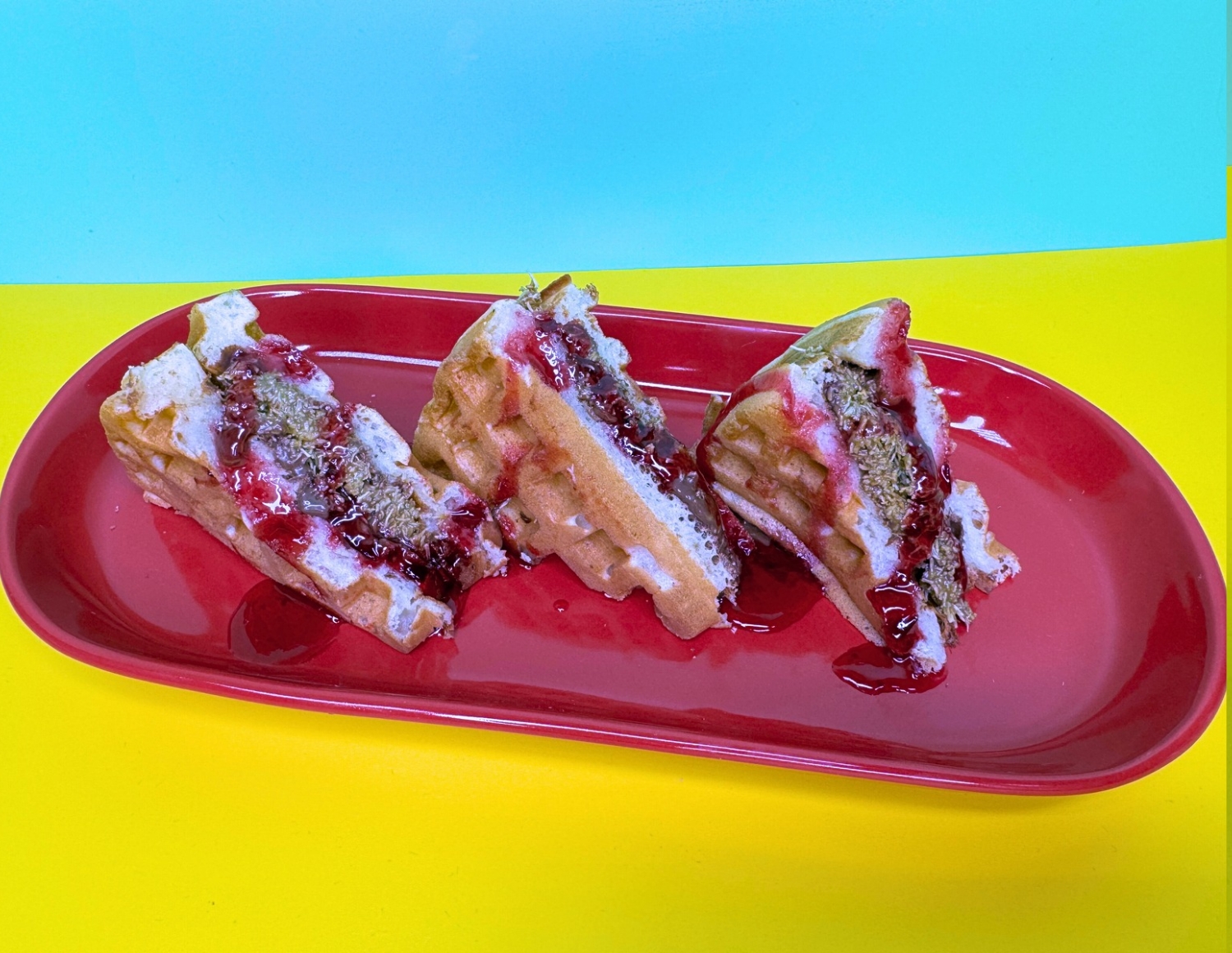 Вафли с дубайским шоколадом