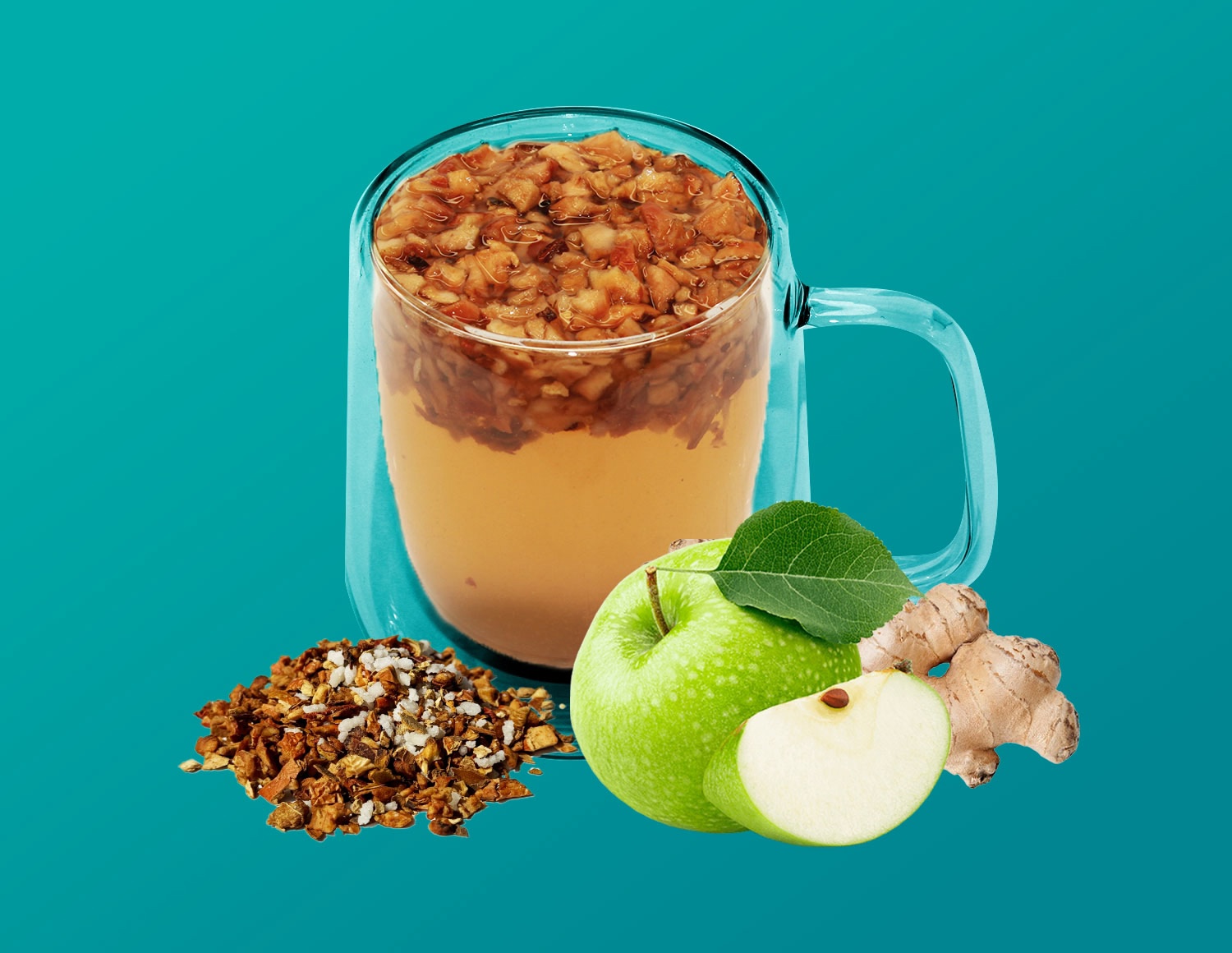 Медовое яблоко с имбирем