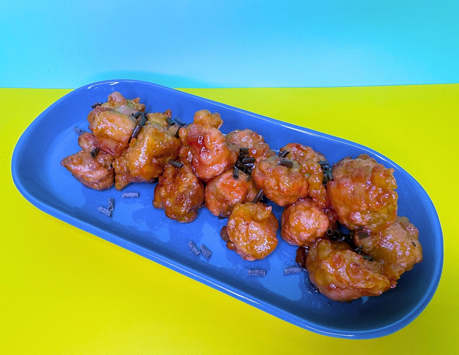 Попкорн из груши с шоколадной стружкой