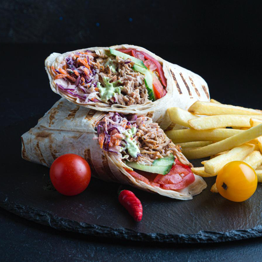 Ролл с рваной свининой