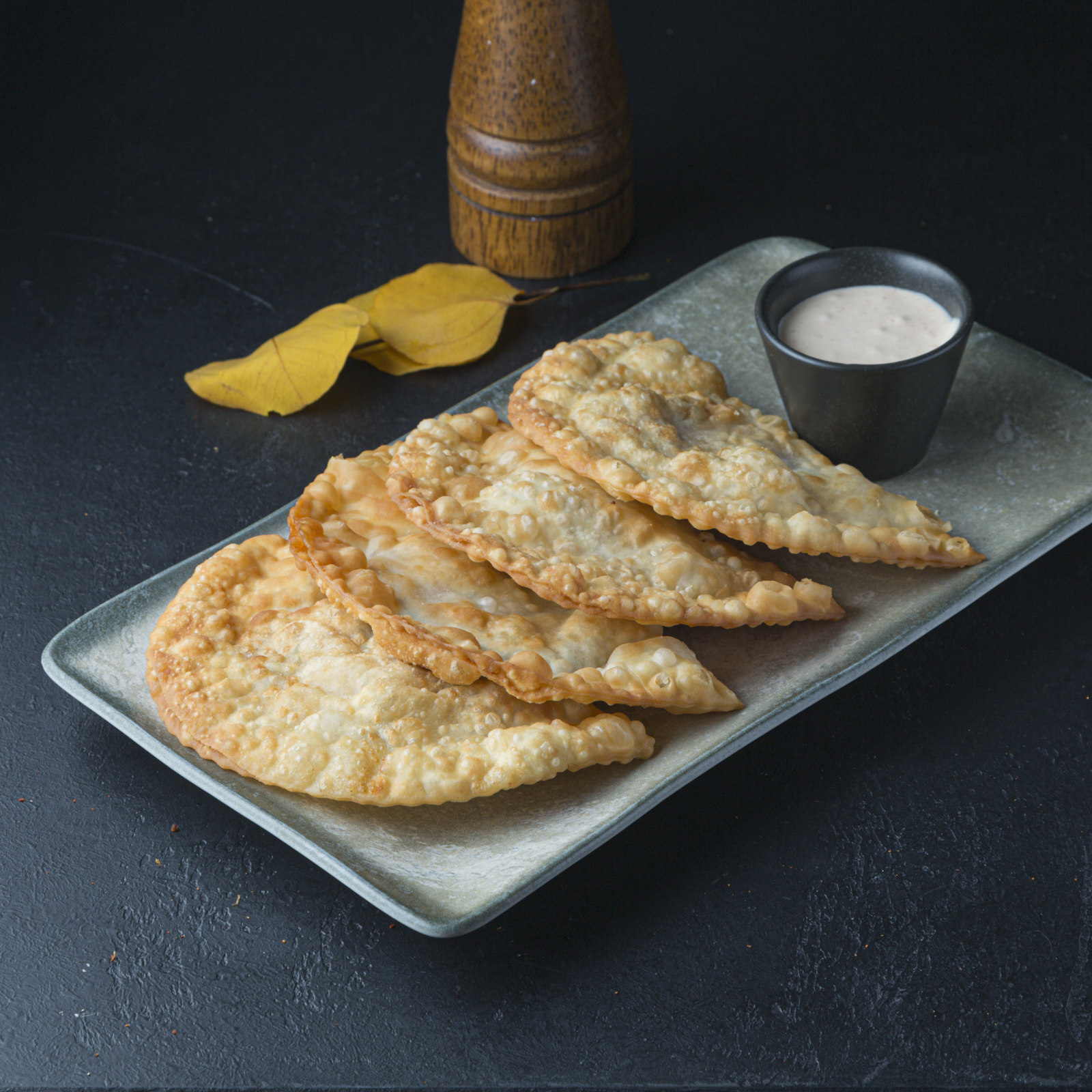 Чебуреки с креветками