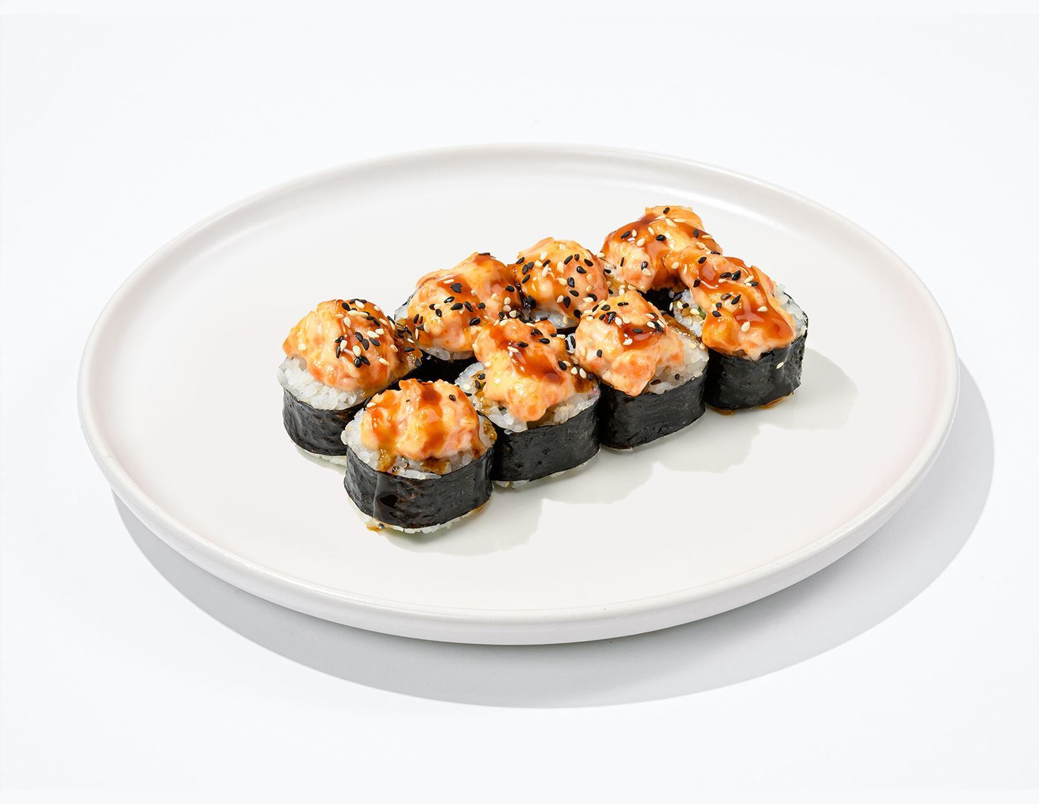 Запеченый ролл с лососем new