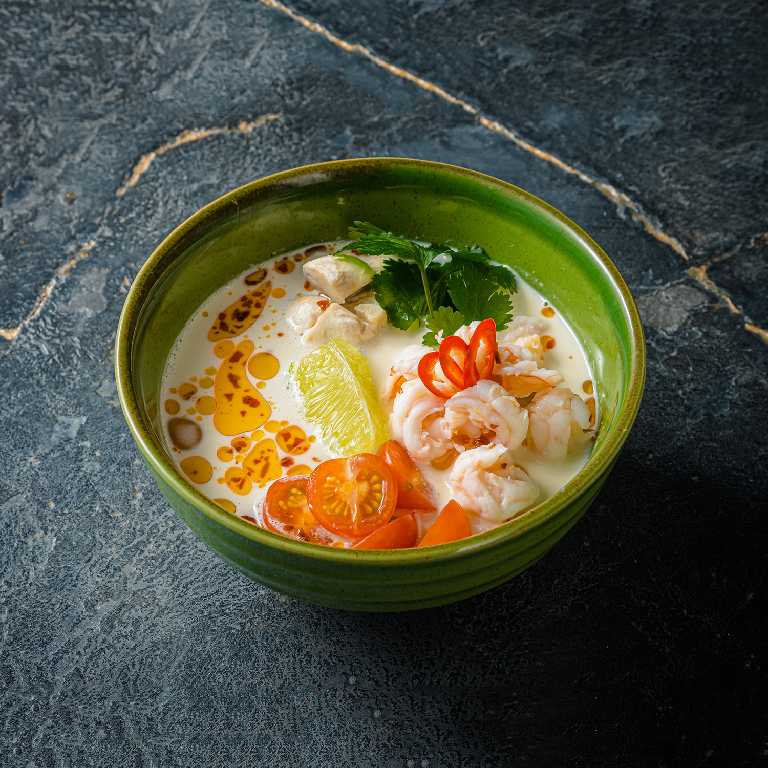 Том Кха с креветками