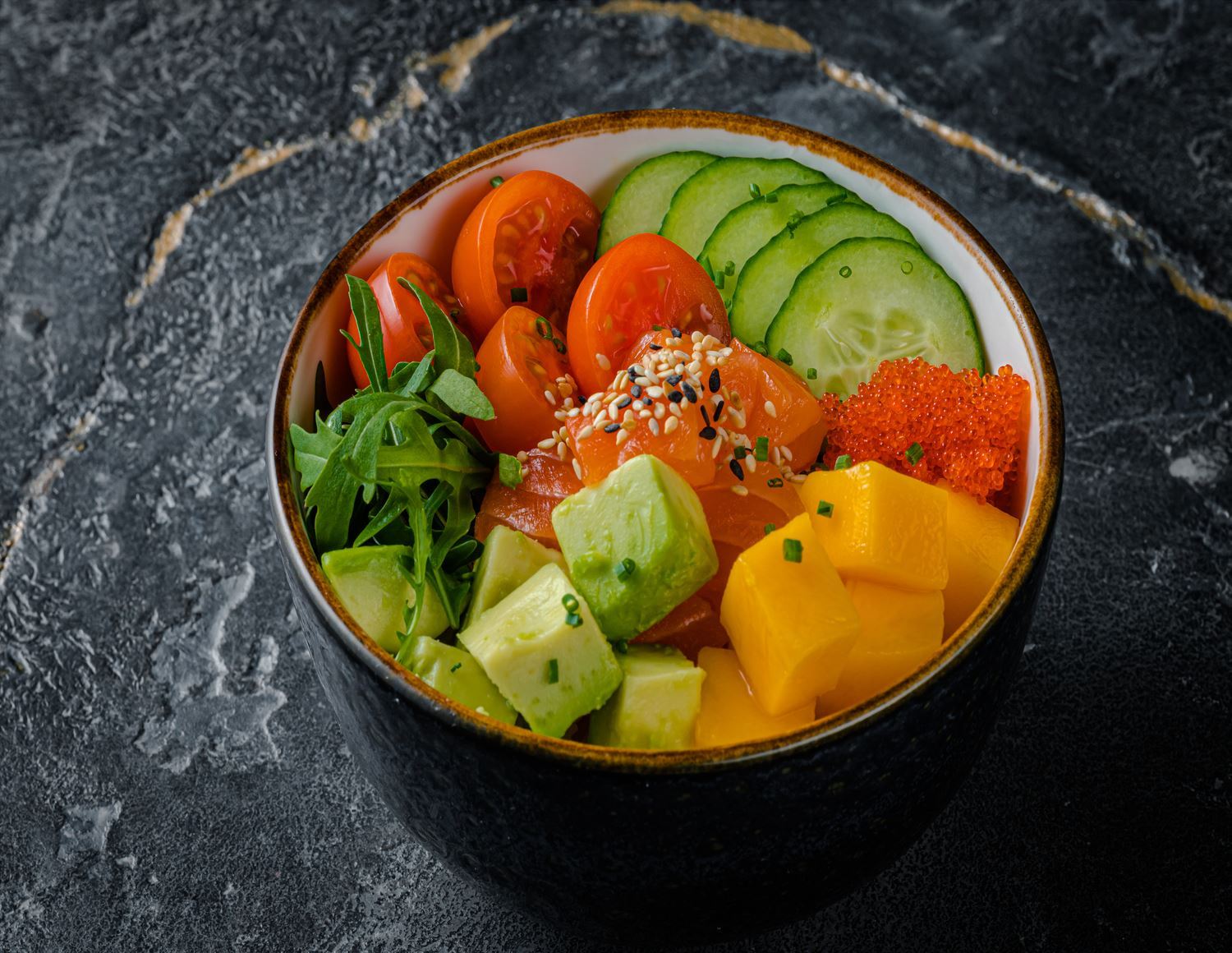 Поке с лососем 