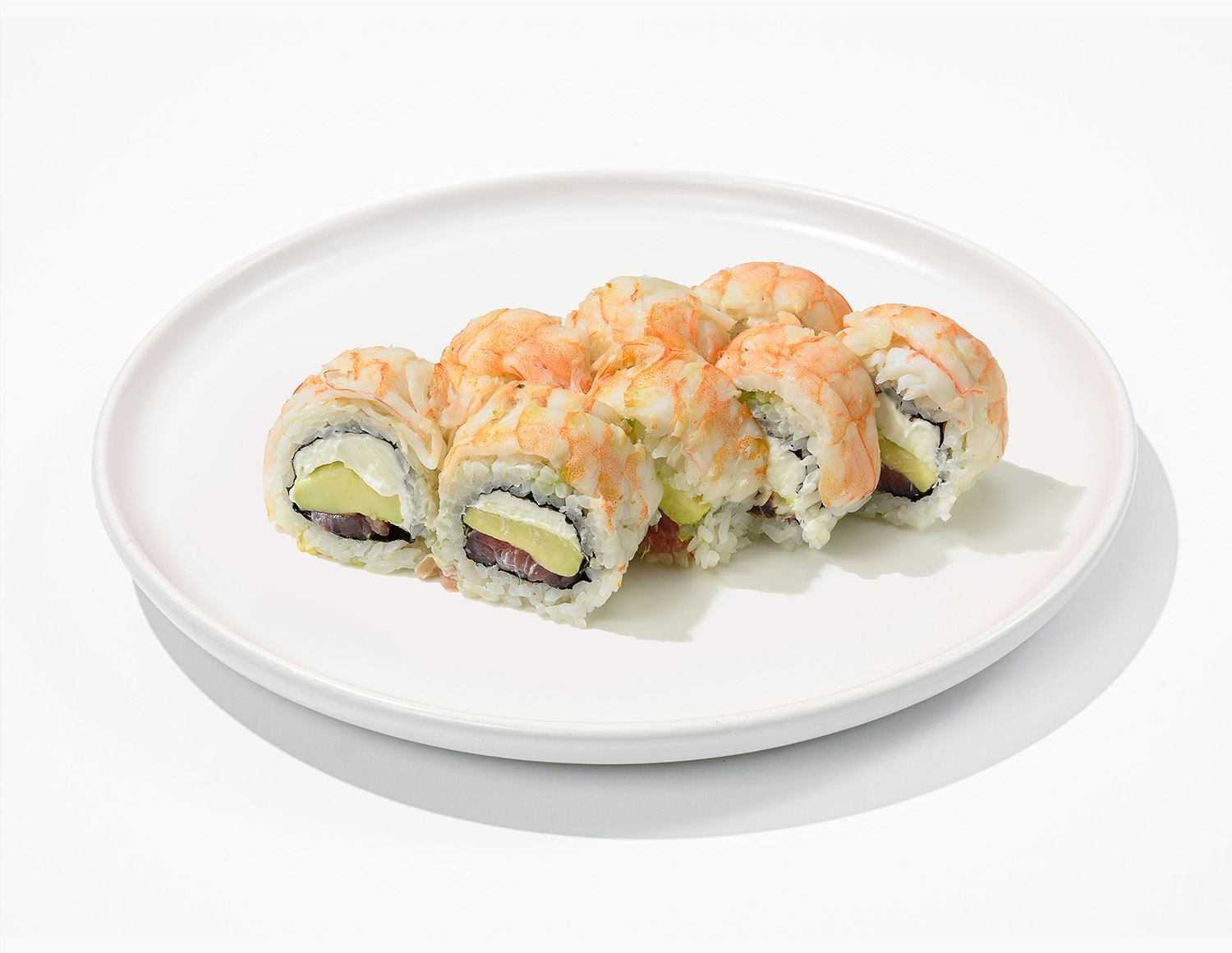Ролл с тунцом и креветкой