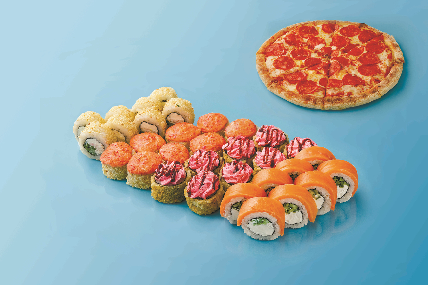 Комбо L (32 шт) с пиццей Пепперони