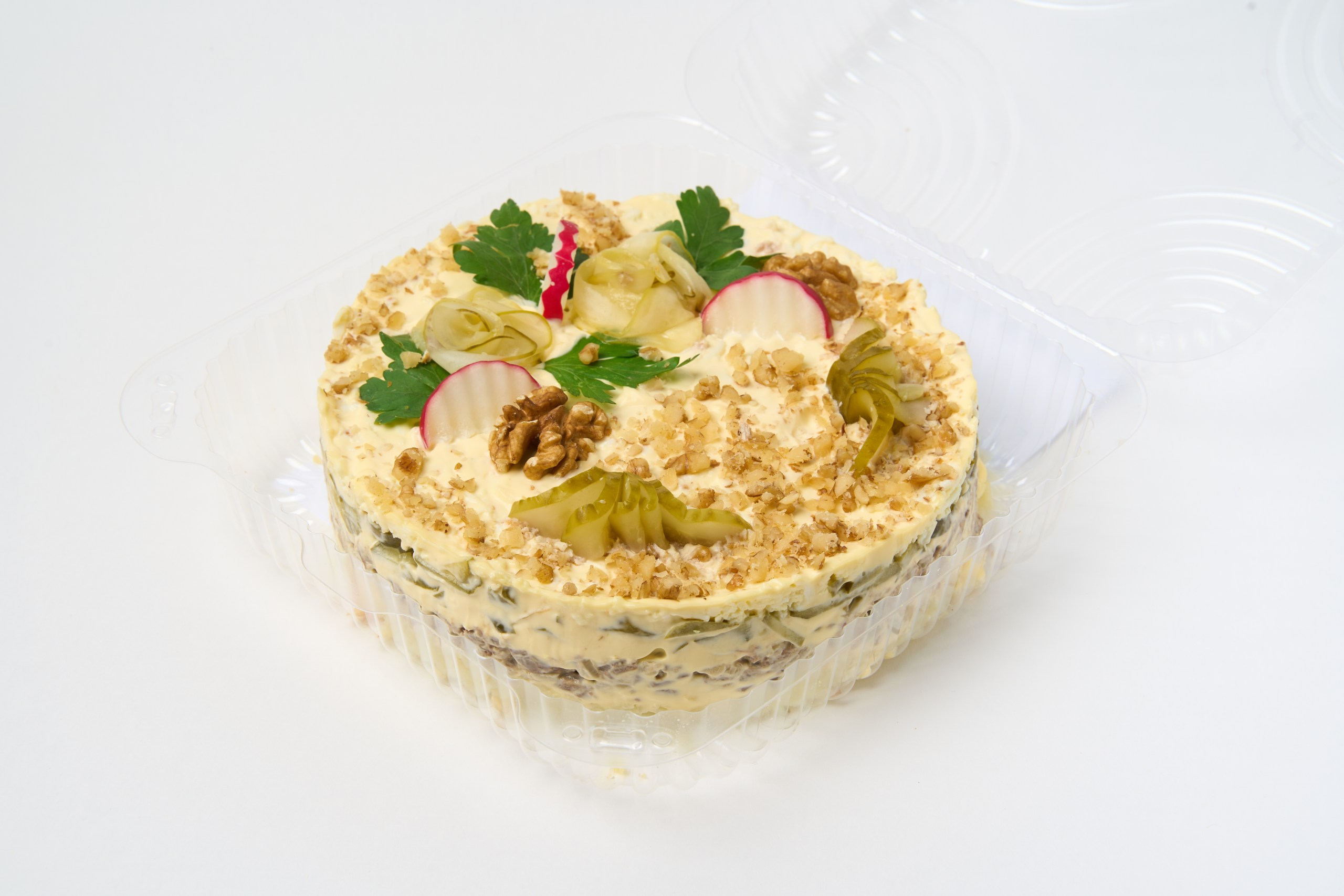 Традиционный салат-торт 