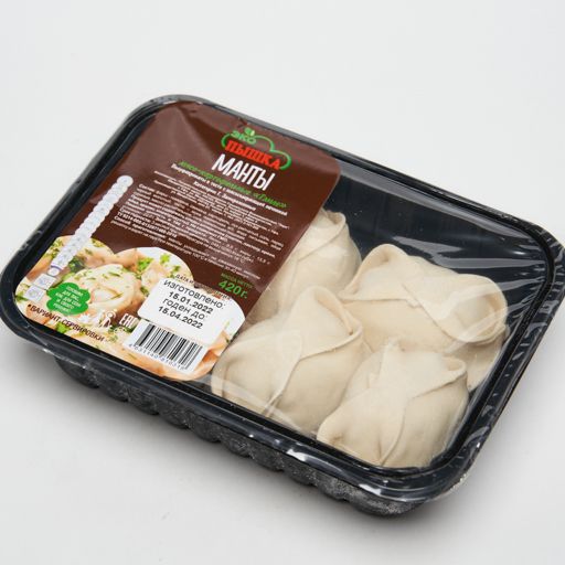 Манты ПФ 420 гр Постные Капуста Квашеная