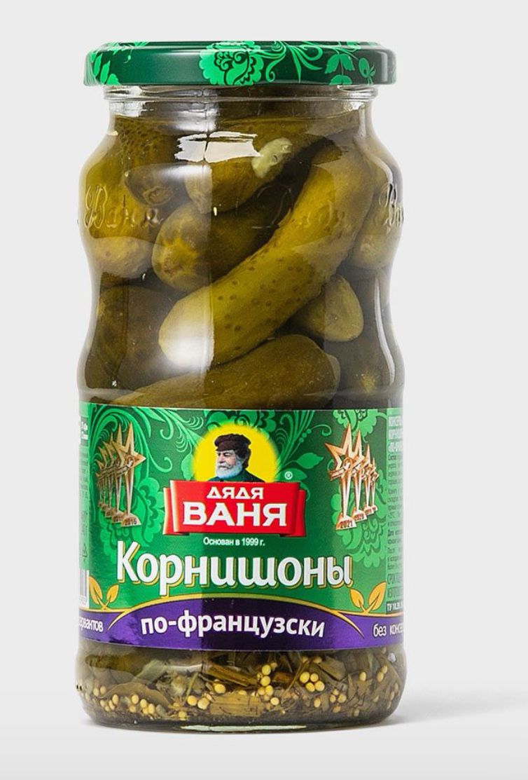 Корнишоны По-Французски 460 г Дядя Ваня