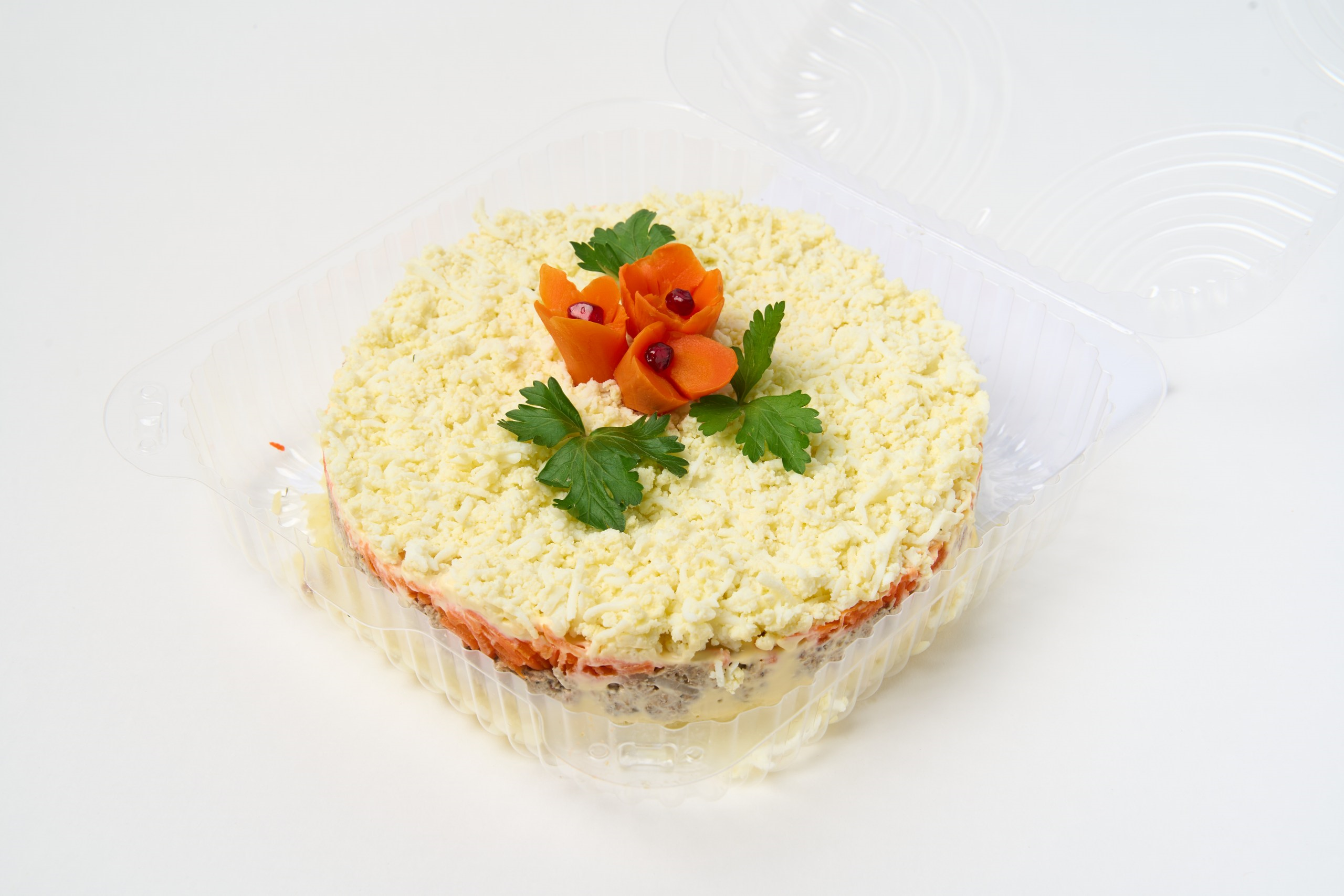 Традиционный салат-торт 