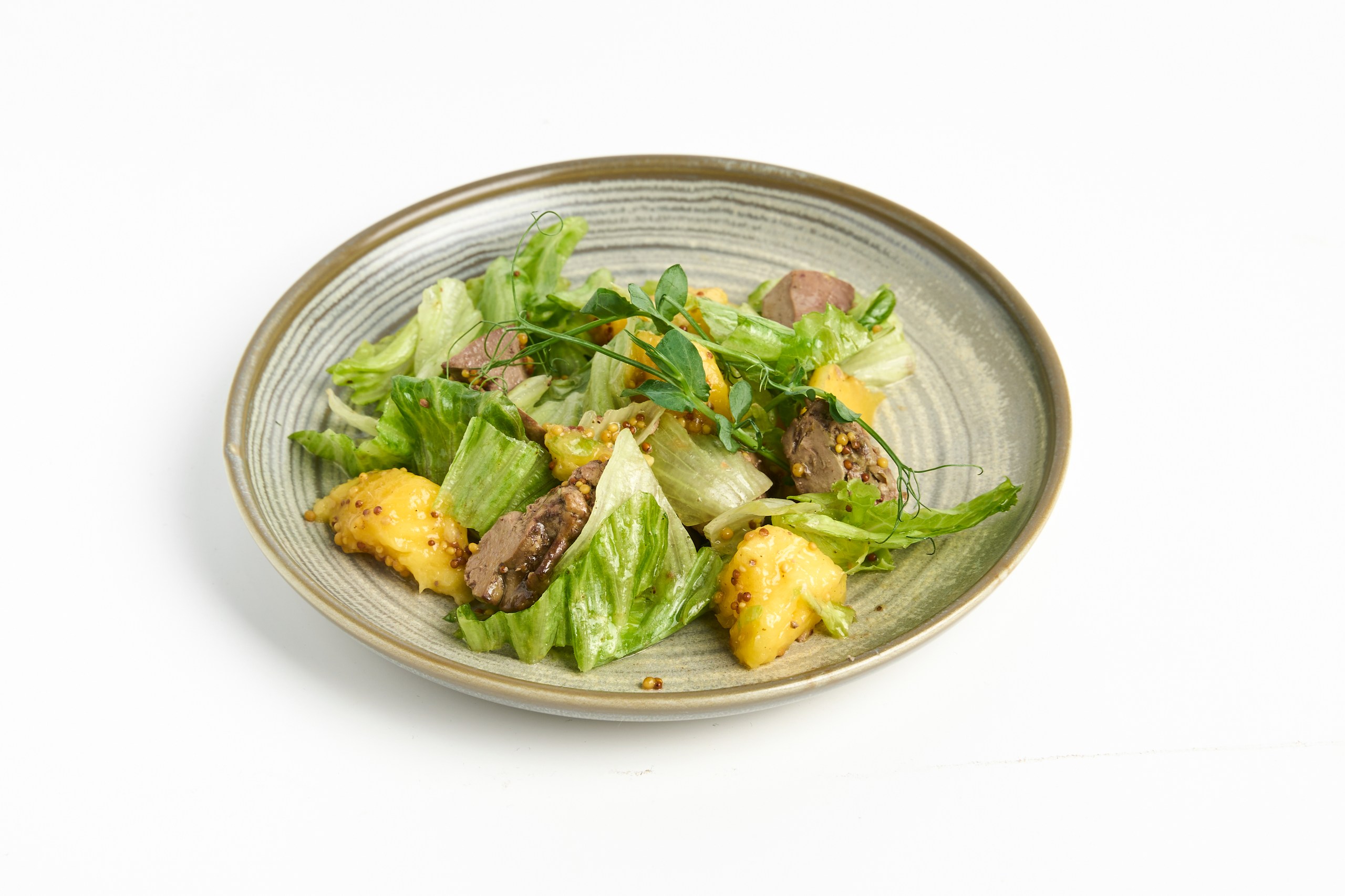 Салат с Манго и куриной печенью 200г