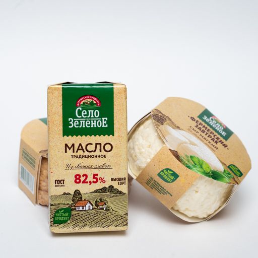 Масло сливочное СелоЗеленое 82,5%175 г