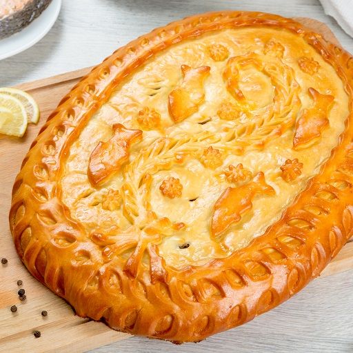 Пирог Праздничный курица, картофель