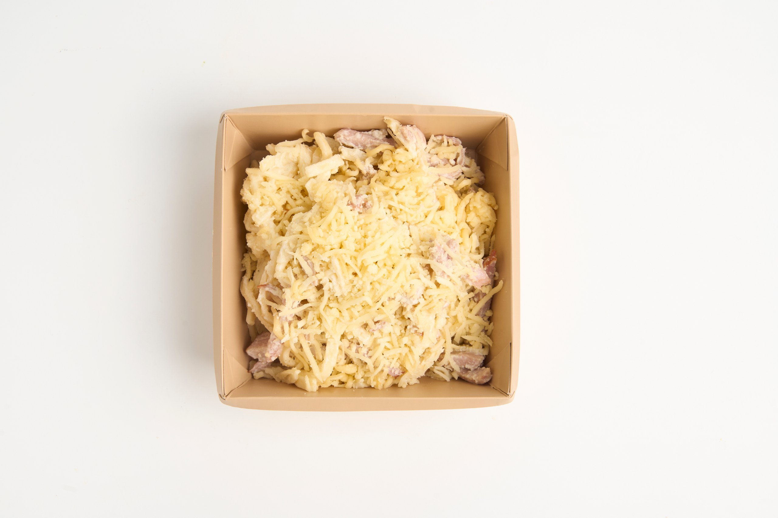 Паста с ветчиной и сыром