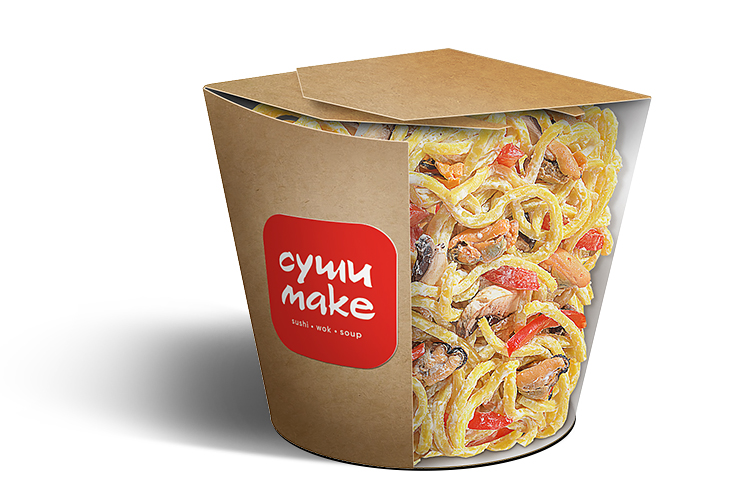 Лапша с мидиями