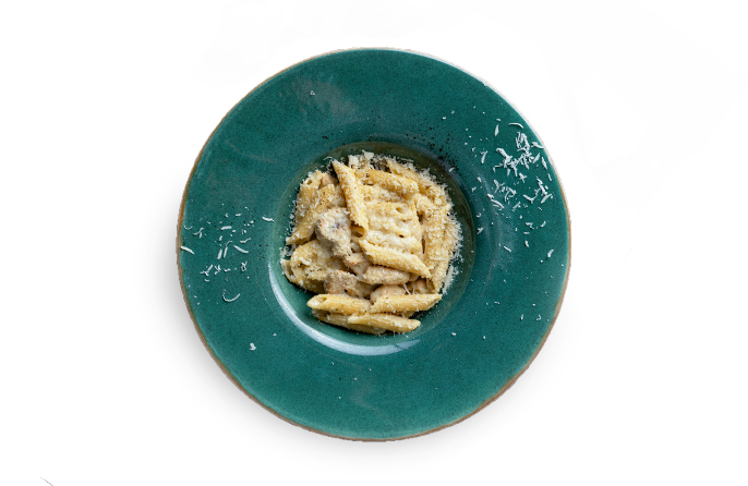 Пене с курицей и грибами