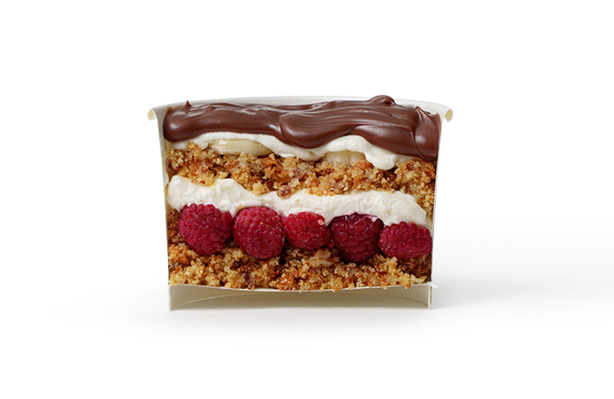 Трайфл банан-малина