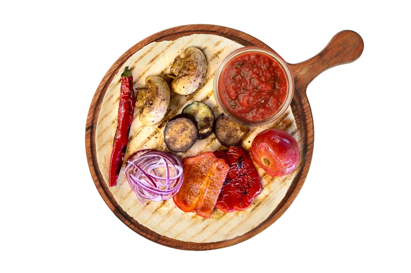 Овощи на гриле с грибами 