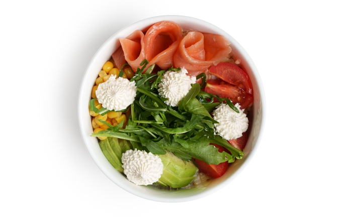 Боул с лососем