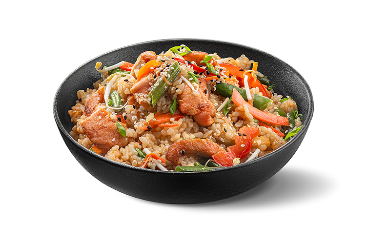 Рис с курицей Терияки 