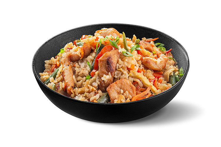 Рис с курицей и овощами 