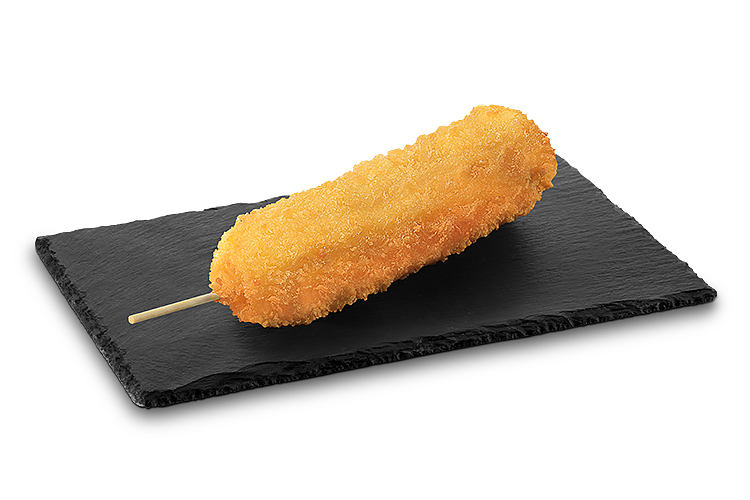 Корн-дог с сыром и сосиской в сухарях