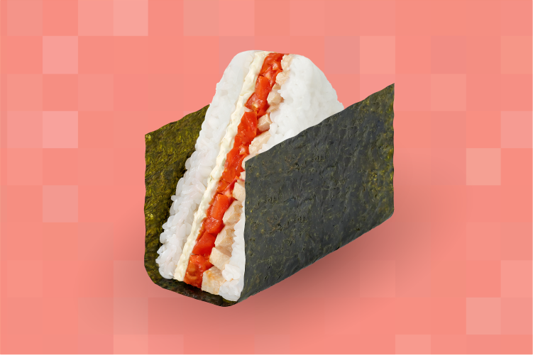 Онигири с копчёной курицей