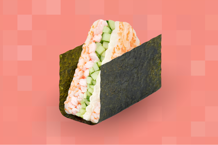 Онигири с креветкой