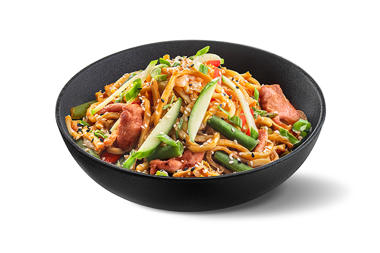 Лапша с курицей в соусе Терияки 