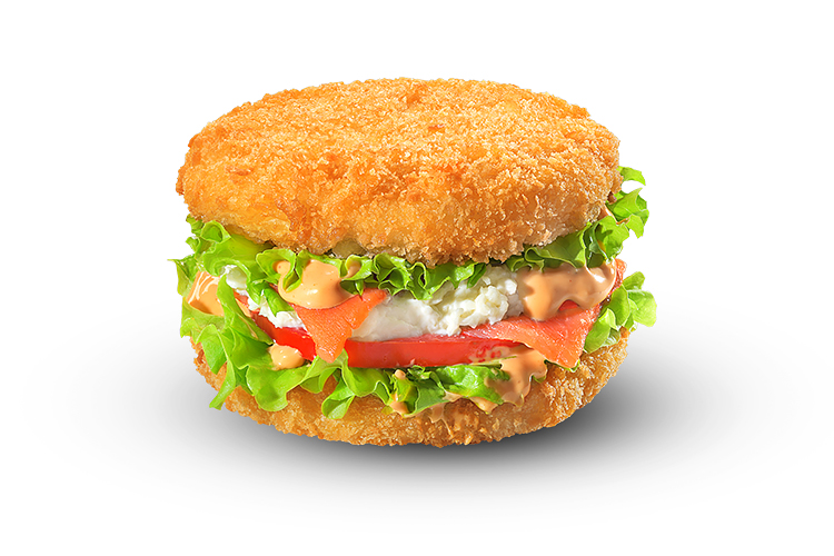 Суши-Бургер с лососем 