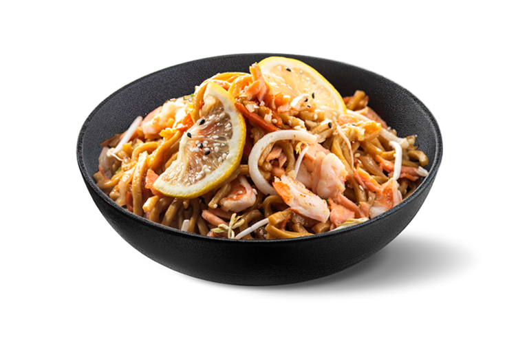Лапша с морепродуктами 