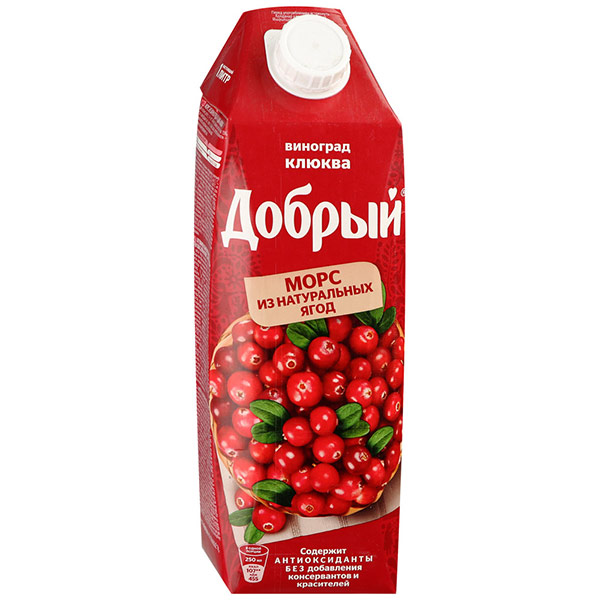 Морс Виноград- Клюква (1л)
